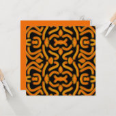 Cheesy Noodle Doodle Art Mirrored Image Pattern Kaart (Voorkant / Achterkant in situ)