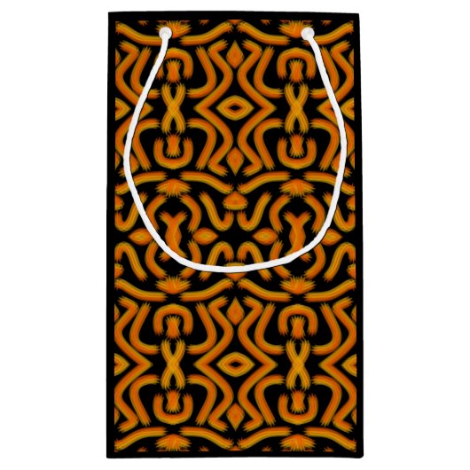 Cheesy Noodle Doodle Art Mirrored Image Pattern Klein Cadeauzakje (Achterkant)