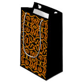 Cheesy Noodle Doodle Art Mirrored Image Pattern Klein Cadeauzakje (Voorkant Gekanteld)