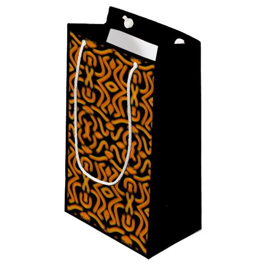 Cheesy Noodle Doodle Art Mirrored Image Pattern Klein Cadeauzakje (Voorkant Gekanteld)