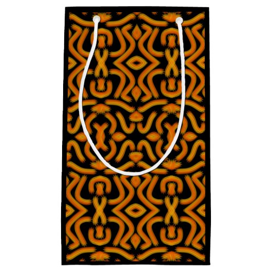 Cheesy Noodle Doodle Art Mirrored Image Pattern Klein Cadeauzakje (Voorkant)