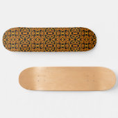 Cheesy Noodle Doodle Art Mirrored Image Pattern Persoonlijk Skateboard (Horizontaal)