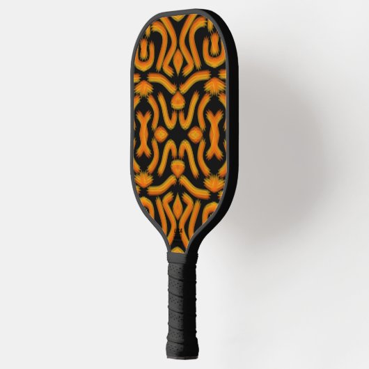 Cheesy Noodle Doodle Art Mirrored Image Pattern Pickleball Paddle (Links)