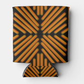 Cheesy Noodle Doodle Art Symmetrical Lined Pattern Blikjeskoeler (Voorkant)