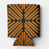 Cheesy Noodle Doodle Art Symmetrical Lined Pattern Blikjeskoeler (Achterkant)