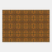 Cheesy Noodle Doodle Art Symmetrical Lined Pattern Inpakpapier Vel (Voorkant)