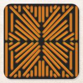 Cheesy Noodle Doodle Art Symmetrical Lined Pattern Kartonnen Onderzetters (Voorkant)