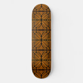 Cheesy Noodle Doodle Art Symmetrical Lined Pattern Persoonlijk Skateboard (Voorkant)