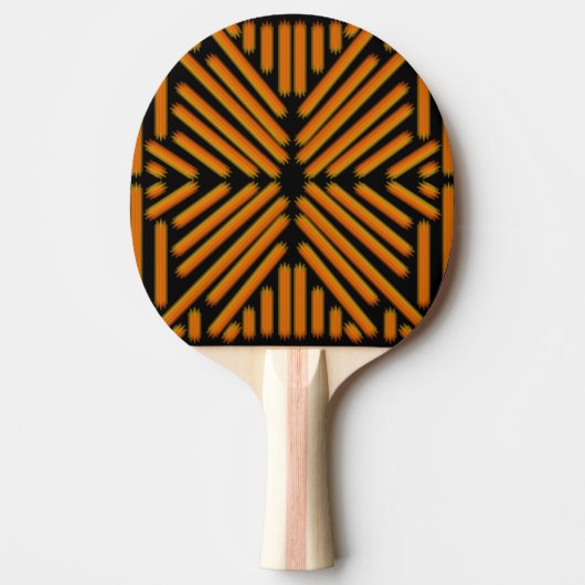 Cheesy Noodle Doodle Art Symmetrical Lined Pattern Tafeltennisbatje (Voorkant)