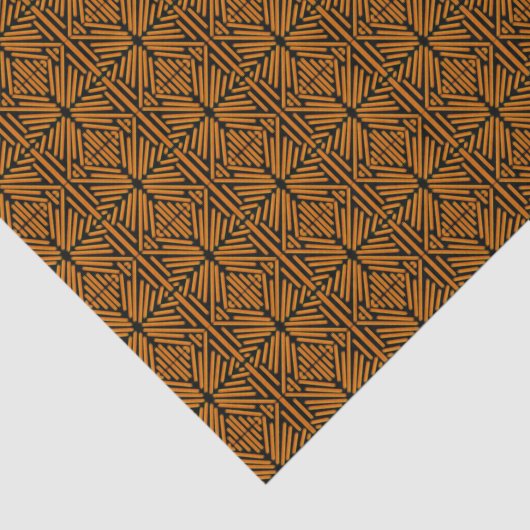 Cheesy Noodle Doodle Art Symmetrical Lined Pattern Tissuepapier (Detail)