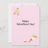 Cheesy Pickup Line Pizza Valentijn Flat Feestdagenkaart (Achterkant)