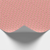 Cheesy Pizza Pepperoni Meat Slices Smelting Hearts Cadeaupapier (Hoek)