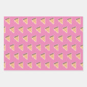 Cheesy Pizza Pepperoni Vlees Drijfsel Inpakpapier Vel (Voorkant 3)