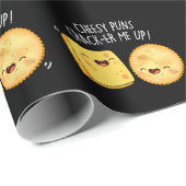 Cheesy Puns Crack-er Me Up Grappige Kaas Pun Donke Cadeaupapier (Rol Hoek)