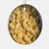 Cheesy Puns Mac me Happy Funny Food Pun Kerstmis Keramisch Ornament (Links)