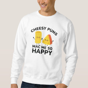Cheesy Puns Mac Zo blij Trui