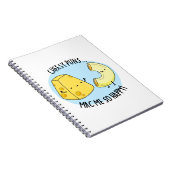 Cheesy Puns Mac Zo Happy Funny Food Pun Notitieboek (Rechterzijde)