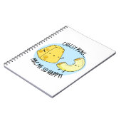 Cheesy Puns Mac Zo Happy Funny Food Pun Notitieboek (Linkerzijde)