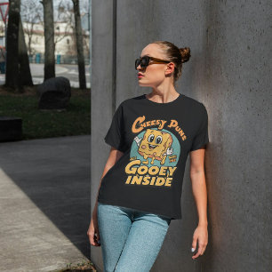Cheesy Puns Make Me All Gooey Inside beroemd gemaa Tri-Blend Shirt