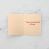 Cheesy Relatie met Pizza - Funny Pizza Relat Kaart (Binnen)