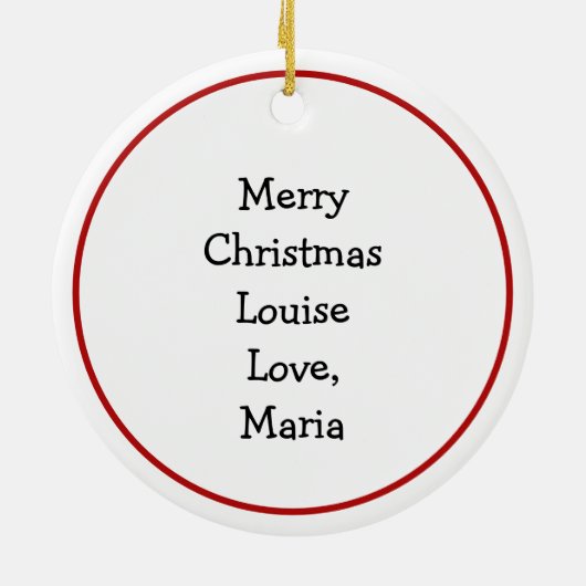 Cheesy Shrimp Deep Dish Pizza Kerstmis Keramisch Ornament (Achterkant)