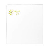 Cheesy Sweet 16 Notitieblok (Voorkant)