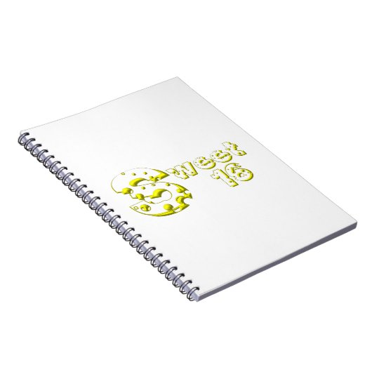Cheesy Sweet 16 Notitieboek (Rechterzijde)