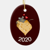Cheesy Valentijn Keramisch Ornament (Achterkant)