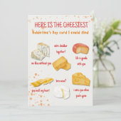 Cheesy Valentine's Day Card | Valentine's Card (Staand voorkant)