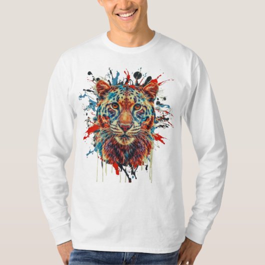 Cheeta Abstract T-shirt (Voorkant)