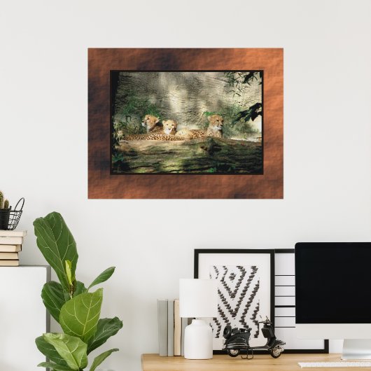 Cheeta Poster (Thuiskantoor)