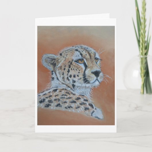 Cheeta studie Birthday Card Kaart (Voorkant)