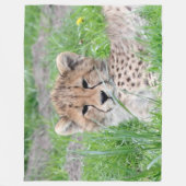 Cheetah20150904 Fleece Deken (Voorkant)