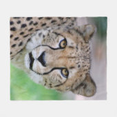Cheetah 009 fleece deken (Voorkant (Horizontaal))