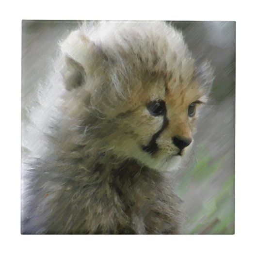 Cheetah 014 tegeltje (Voorkant)