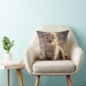 Cheetah 19 dagen oude mannelijke kubus kussen (Stoel)