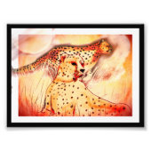 Cheetah 5x7 afdrukken foto afdruk (Voorkant)