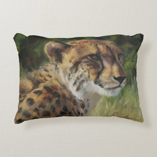 Cheetah Accent Pillow Decoratief Kussen (Voorkant)