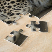 Cheetah, Acinonyx jubatus, met cub in de Masai 2 Legpuzzel (Zijkant)