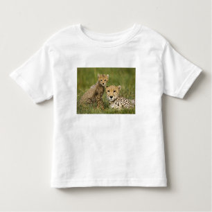 Cheetah, Acinonyx jubatus, met welp Kinder Shirts