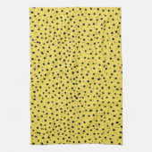 Cheetah Afdrukken in natuurlijke kleur Theedoek (Verticaal)