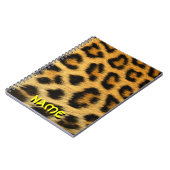 cheetah-afdruknotebook notitieboek (Linkerzijde)