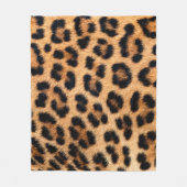 Cheetah afdrukstructuur fleece deken (Voorkant)