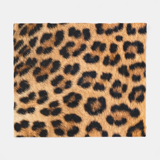 Cheetah afdrukstructuur fleece deken (Voorkant (Horizontaal))