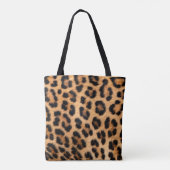 Cheetah afdrukstructuur tote bag (Achterkant)