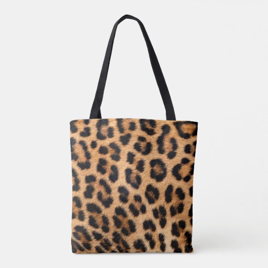 Cheetah afdrukstructuur tote bag (Achterkant)