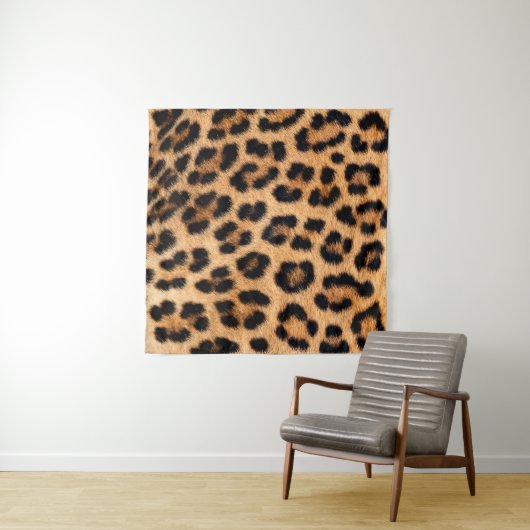 Cheetah afdrukstructuur wandkleed (In Situ (horizontaal))