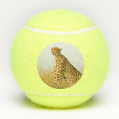 Cheetah african wild animal Big Cat foto Tennisballen (Achterkant)