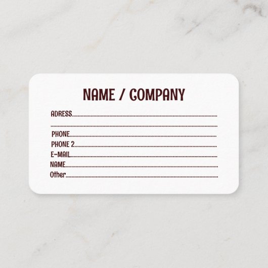 Cheetah Afrikaanse Feline Wild Animal Square Busin Visitekaartje (Achterkant)