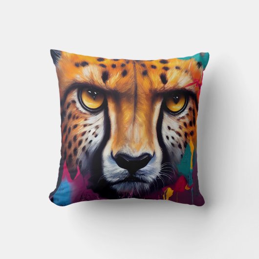 Cheetah Animal Discovery Adventure Natuur Planet Kussen (Voorkant)